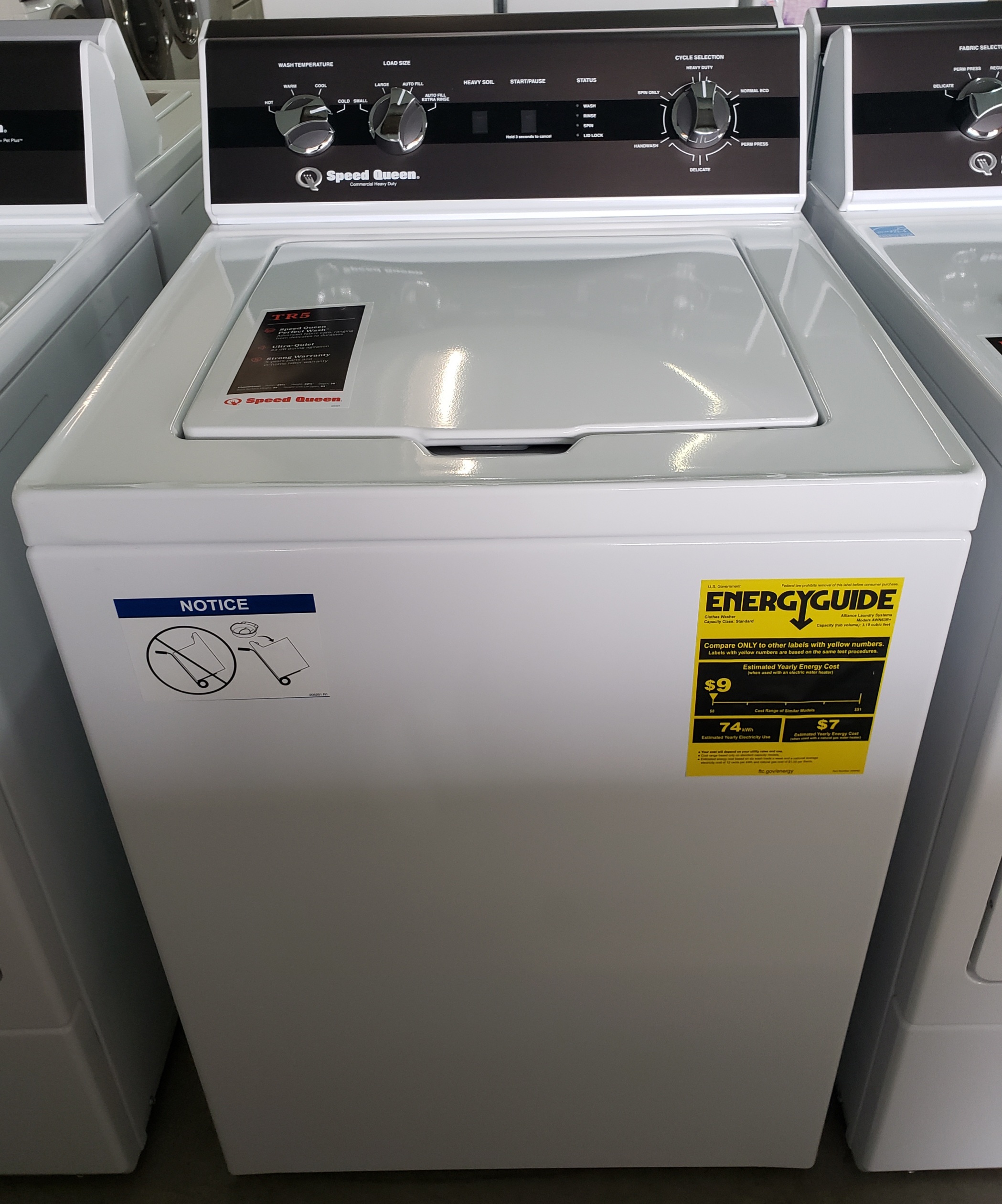 Speed Queen TR5 Top Loading Washer with Perfect Wash™ system
